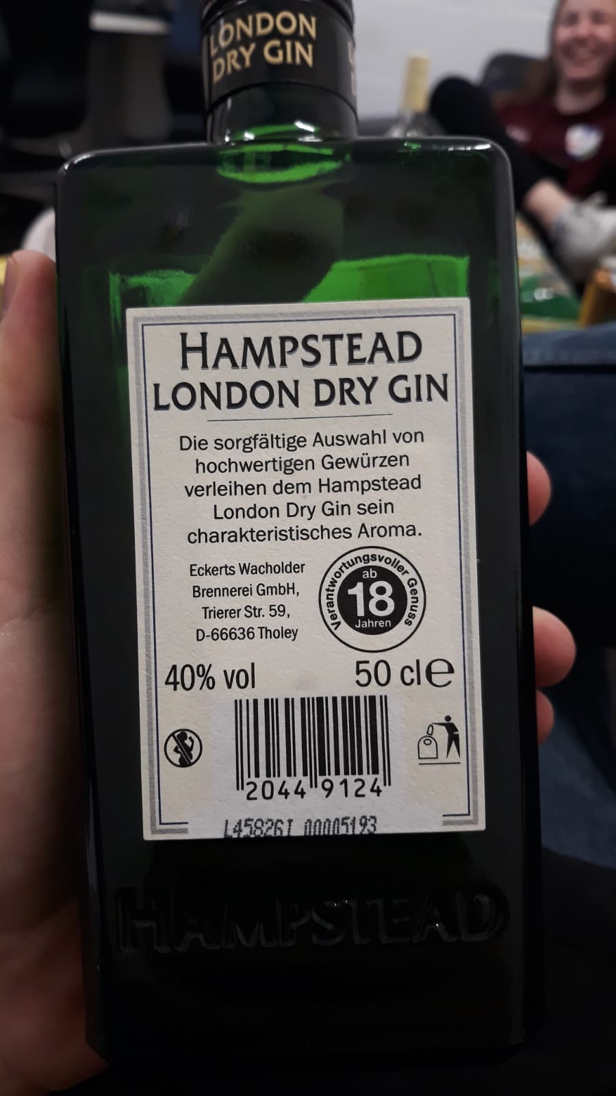 Hampstead London dry Visiting Just gin –